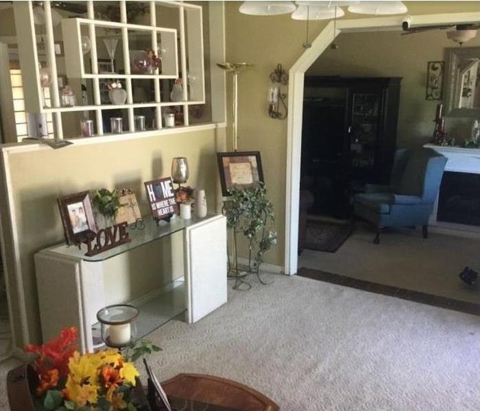 Living Room After Fire Restoration