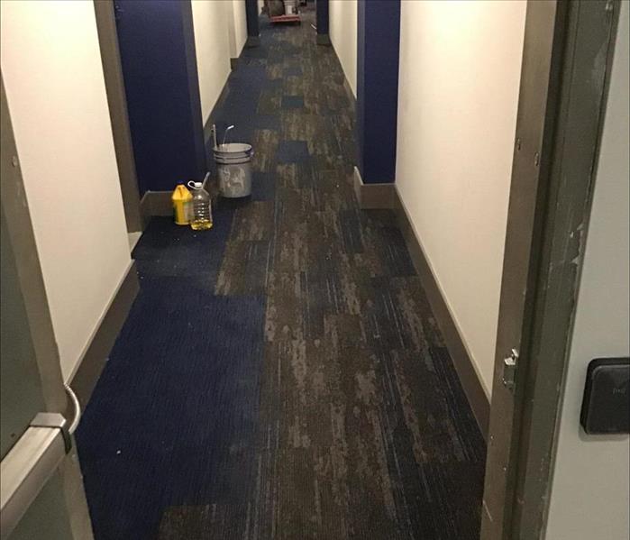 Hallway Water Damage Restoration