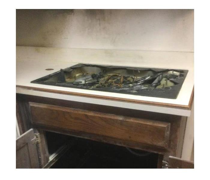 Fire Damaged Stove