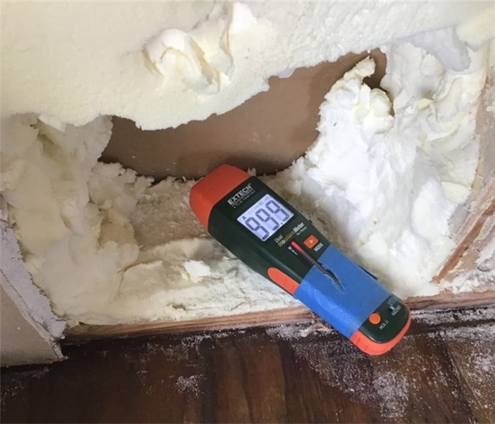 Moisture detection in walls