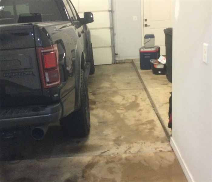 Water Damage In a Garage